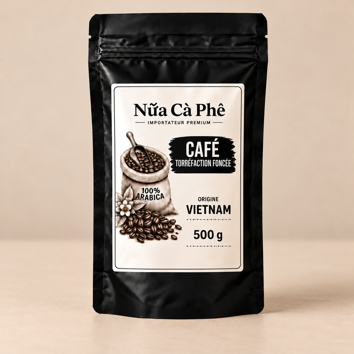 Café Dark Roast 100 % Arabica du Vietnam